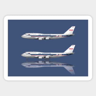 Thai Airways 747-4D7  Retro Livery Sticker